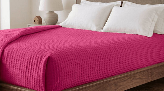 Pique Single Blanket 160x240cm Fuchsia