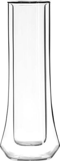 Vialli Design Set of Champagne Glasses Made of Glass Goblets 140ml 2 Pieces