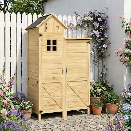 Wooden Garden Shed L1.06xW0.57xH1.67m