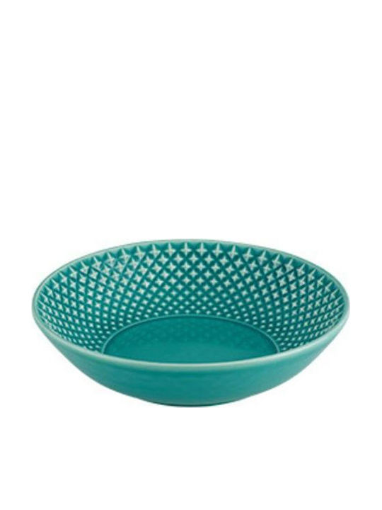 Bordallo Pinheiro Servierplatte und Schüssel Keramik Grünes 21cm