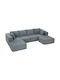 Ecksofa Schlafsofa Dunkelgrau