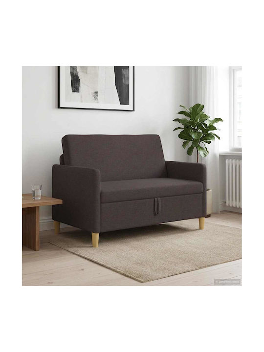 Doppelsitzer Sofa mit Stauraum Dunkelbraun 122x...