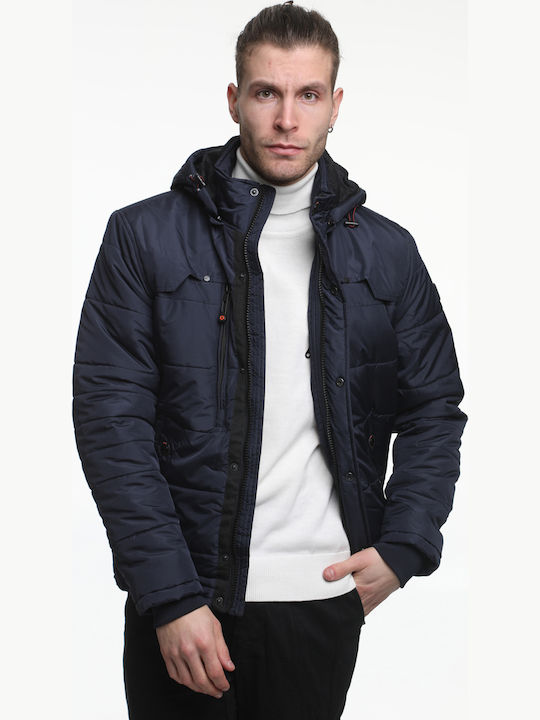 Herren Jacken Puffer Blau
