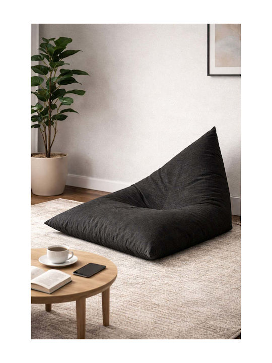 SteweHome Sitzsack Nackenrolle Schwarz 80x110cm