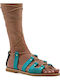 Sandale Monomah Lace-Up Paxoi Turcoaz