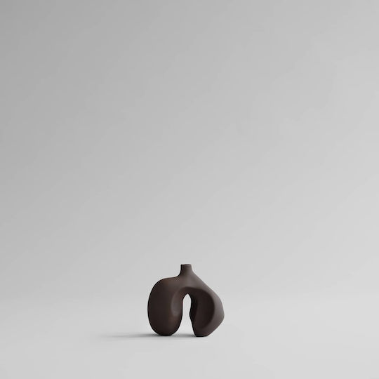 101 Copenhagen Διακοσμητικό Βάζο Κεραμικό Ni Petit Καφέ 16x13.5xΥ16cm
