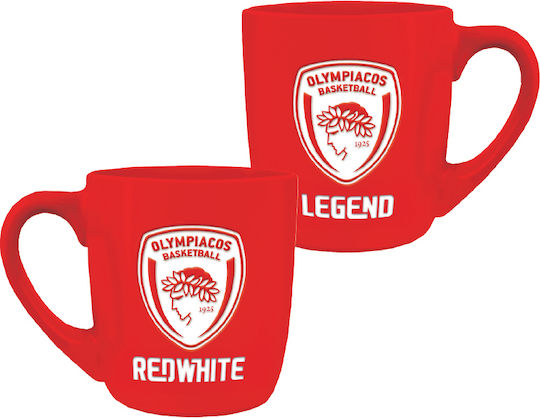 Olympiacos Red Ceramic Mug 320ml