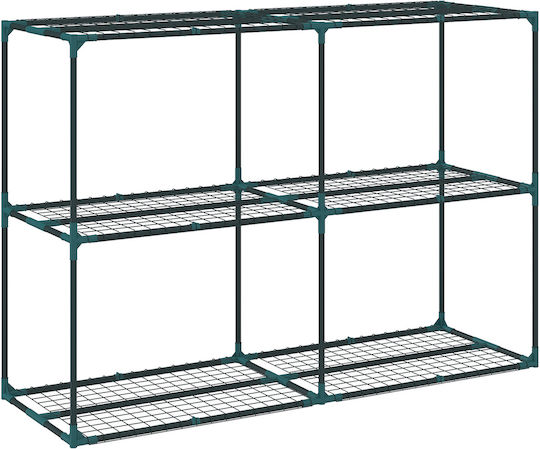 Outsunny Suporturi Deschise Pentru Plante Pe Trei Nivele Oțel Plastic 143x48x100 Cm Verde Închis 84h-435v00dg