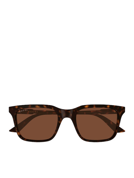 Gucci Unisex Γυαλιά Ηλίου με Καφέ Ταρταρούγα Κο...