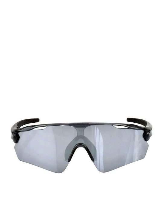 Red Raven Edge Unisex Sunglasses With Silver Fr...