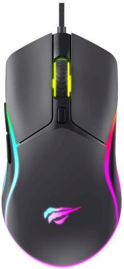 Havit MS1038 RGB Gaming Ποντίκι 8000 DPI Μαύρο