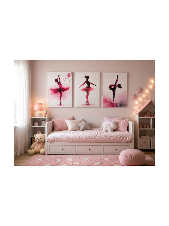 Kids 3 Piece No Frame Canvas 30x45cm