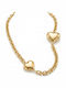 Rebekka Necklace with Heart Design in Gold Plated Steel