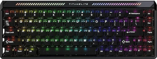 Madlions Titan 68 Turbo Hall Effect Gaming Keyboard with Magnetic Switches and RGB Lighting English US