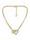 Rebekka Heart Design Necklace Made of Gold Plated Steel