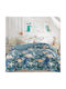 Astron Italy Kids Sherpa Comforter Single Dinosaurs Blue 160x220cm