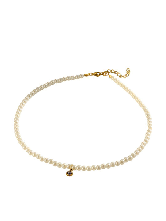 FantazyStores Necklace With Purple Pearls