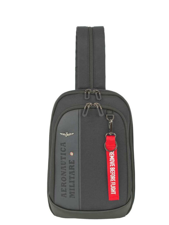 Aeronautica Militare Men's Sling Bag Black