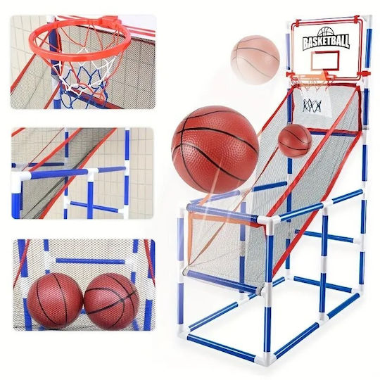 ikonka Kinder-Basketballkorb Innen mit Ständer und Ball