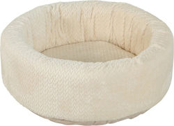 Quapas Zolux Round Cat Bed Xl Olympe 54x54x23cm Cream Color