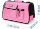 Nobleza Shoulder Bag for Carrying Dog / Cat up to 2.5kg Pink with Width 44.5cm