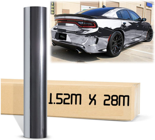 Decorative Car Wrap Film 1.52 X 28m Chrome Silver