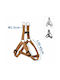 Nobleza 061211 Adjustable Dog Harness Small Gray