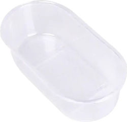 Nobleza Offene Vogelbadewanne L15 x B7,7 x H5cm Weiß
