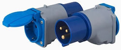 Adaptor Schuko La Priză Euro Standard Iec-60309 Pentru Rulote Autorulote Remorci