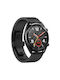 Edelstahl Tragbare Bänder Schmetterlingsverschluss Amazfit Bip 6 46mm Schwarzes
