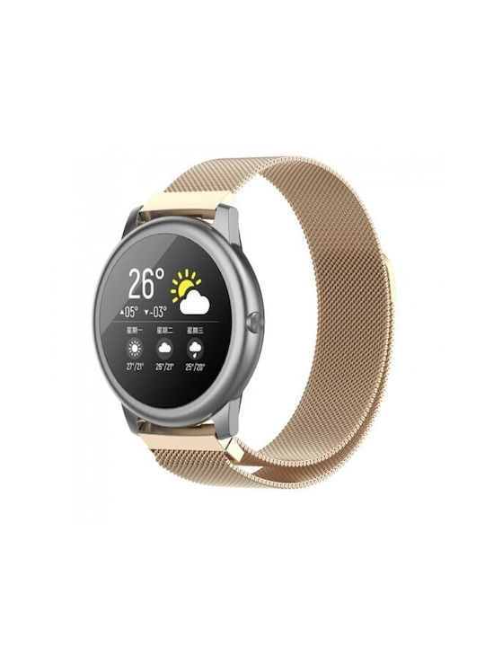 Milanese Неръждаема Стомана Кайшка Realme Watch 5 Шампанско Златист