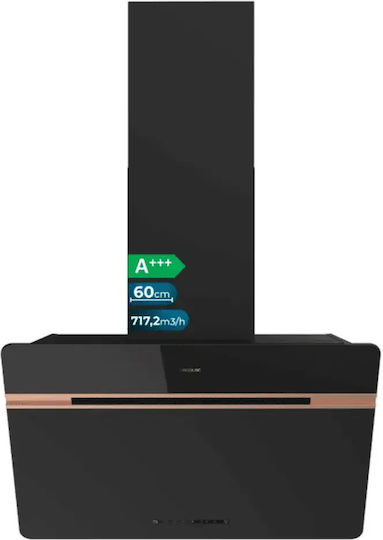 Cecotec Bolero Flux DT Hotă Tip Coș de Fum 60cm Neagră cu Wi-Fi