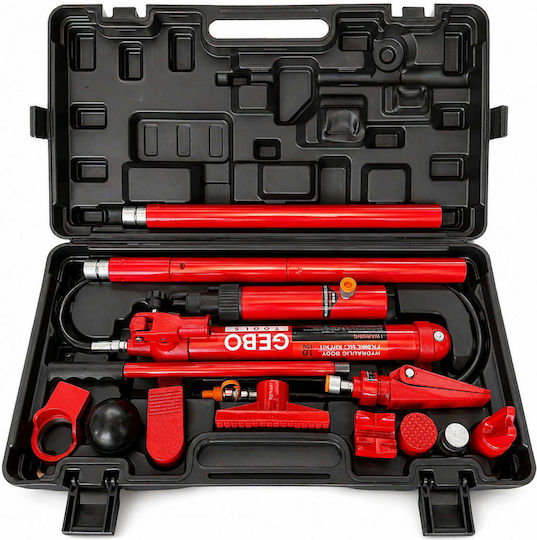 Presă Hidraulică Pentru Tinichigerie Aliniere Caroserii 10 Tone 15 Bucăți Gebo Tools