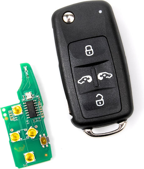 Telecomandă Cheie Auto Electronică VW Sharan Seat Alhambra 4 Butoane