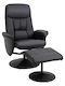 HomCom HomCom Office Chair with Recline and Adjustable Arms Black