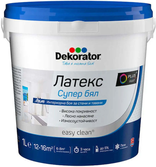 Latex Super Weiß 1 L Dekorator