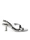 Leather Silver Sandals