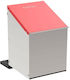 Galvanized Metal Poultry Nesting Box Copele Platinum For Outdoor Use 1 Section Dimensions 27x45x41cm