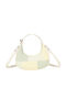 Gallantry Hobo Handbag Women In Patchwork Denim Shoulder Bag Strap Beige