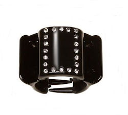Medium Hair Clip Black Crystal Linziclip Midi