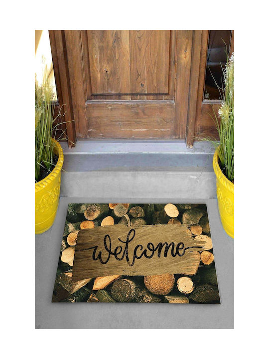 SteweHome SteweHome Non-Slip Orange Entrance Doormat 70x45cm