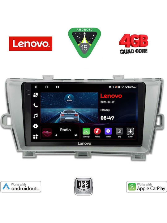 Lenovo Car Audio System for Toyota Prius 2009-2015 Bluetooth USB WiFi GPS Apple CarPlay Android Auto with 9" Touch Screen