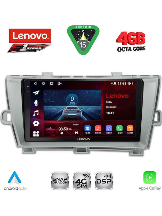 Lenovo Car Audio System for Toyota Prius 2009-2015 Bluetooth USB WiFi GPS Apple CarPlay Android Auto with 9" Touch Screen