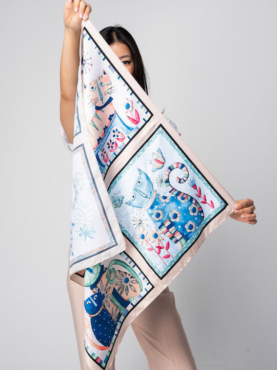 Hermosa Damen Seiden Foulard Beiges
