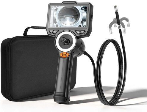 Endoscope Camera 4-direction 360° Articulated Screen 8x Zoom 4.5" Hd Ips Screen 6 X Led Ip67 1.5 M Cable