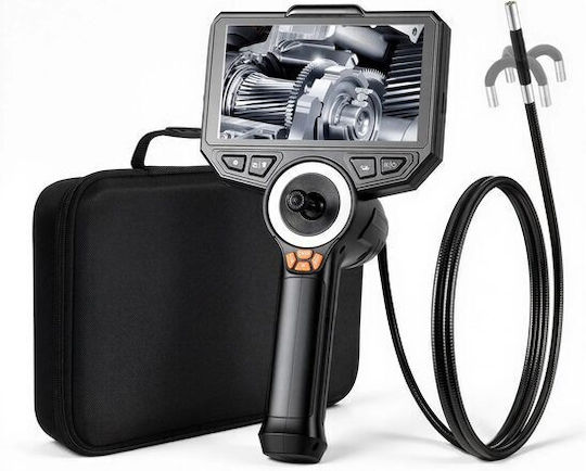 Endoscope Camera 360° Articulating Screen 8x Zoom 6" Ips Hd Screen 6.2 Mm Slim Lens Ip67 1.5 M Cable