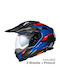Nexx X.Wed 3 Keyo Mat Blau/Rot Motorradhelm Ein-Aus DOT / ECE 22.06 1725g mit Pinlock und Sonnenvisier
