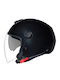 Nexx Y.10 Plain Negru Mat Casca Moto Jet DOT / ECE 22.06 1325gr cu Sunvisor