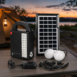 Autonomous Solar Lighting System Led 3 Bulbs Solar Panel Rechargeable Unit & Flash Light Autonomous Solar Lighting System Led 3 Bulbs Solar Panel Rechargeable Unit & Flash Light
