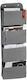Relaxdays Wall Organizer 4 Compartments Gray 10...